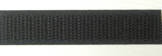 Ruban-crochets Velcro 16mm noir 1 mètre